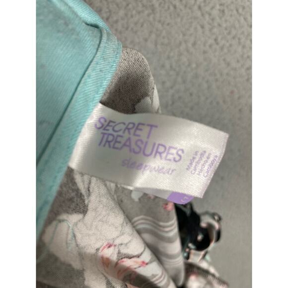 Secret Treasures Plus Size 18W Black Floral Sleep‎ Tank Top Adjustable Strap - Picture 2 of 9